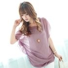 Tokyo Fashion - Set: Chiffon Top + Printed Camisole