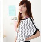 Maymaylu Dreams - Striped Boatneck Cotton Tee