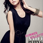 PUFFY - Drawstring Deep V-Neck Tank Dress