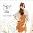 YUMI - Crochet-Knit Open-Front Cardigan