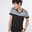 MR.PARK - Striped Short-Sleeve T-Shirt
