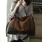 PG Beauty - Faux-Suede Tasseled Shoulder Bag