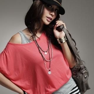 PUFII - Inset Top Stripe Bodycon Dress PUFII - Inset Top Stripe Bodycon Dress