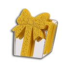 Sweet & Co. - Sweet Yellow Glitter Present Silver Ring