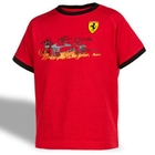 Act Gear - [Kids] Ferrari  Scudetto Print Ringer Tee-Shirt