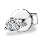 MaBelle - 18K White Gold Single Diamond Earring