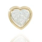 Keleo - 18K Yellow Gold Heart Shape Pendant with Diamonds