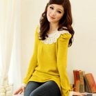 Tokyo Fashion - Crochet-Trim Knit Top