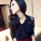 PUFFY - Lace Panel Blouse