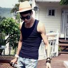 MITOSHOP - Racerback Ribbed Tank Top