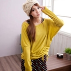 CatWorld - Dolman-Sleeve Drawstring-Hem Top