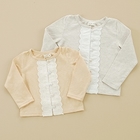 Biquette - Eyelet Lace-Trimmed Cardigan