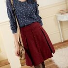 Tokyo Fashion - Button-Front Pleated Skirt