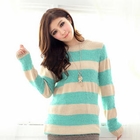 Tokyo Fashion - Striped Furry-Knit Sweater