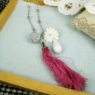 Romantic Violet Floral Necklace Romantic Violet Floral Necklace