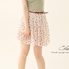 CatWorld - Floral Chiffon Skirt with Belt