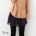 lovemark - Polka-Dot Chiffon Skirt