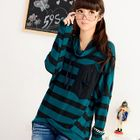 59 Seconds - Stripe Dip-Back Hooded Top