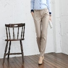 STYLEKELLY - Set: Pleat-Front Slim-Fit Pants + Belt
