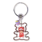 Atelier - Bear Crystal Frame Keychain
 with Animal MCC Bear Monchhichi