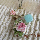 MyLittleThing - Colorless Japan Paint Bead with Copper Necklace