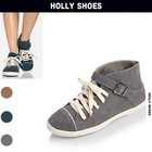 Holly Shoes - Genuine Leather High-Top Sneakers