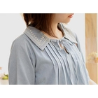 Sechuna - Pintuck-Detail Embroidered Dress