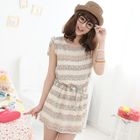 59 Seconds - Floral Drawstring Sleeveless Dress