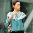 59th Street - Ruffle-Detail Chiffon Blouse