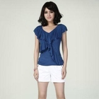 O.SA - Ruffle-Front Top