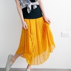 BAIMM - Pleated Chiffon Midi Skirt