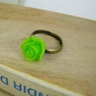 MyLittleThing - Green Rose Copper Ring