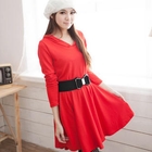 CatWorld - Long-Sleeve Hooded Skater Dress