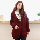 Jean Stone - Loose-Fit Wool Cardigan