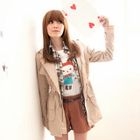 Tokyo Fashion - Drawstring-Waist Hooded Jacket