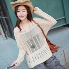 CLICK - Boat-Neck Pointelle Knit Top