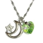 6thJune - Starry Moon August Birthstone Necklace - Peridot