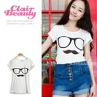 Clair Fashion - Short-Sleeve Print T-Shirt