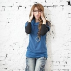 Kiwi Shop - Turtleneck Knit Sweater With Necklace