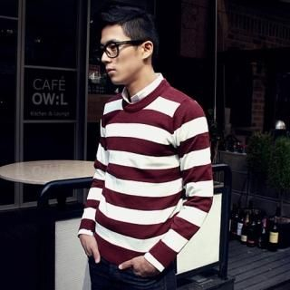 Striped Knit Pullover Striped Knit Pullover