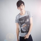 Sha 2 Shop - Scoop Neck Short-Sleeve Print Tee