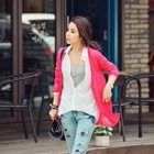 REDOPIN - V-Neck Knit Cardigan