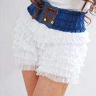 SHY SHY - Mesh-Layered Shorts
