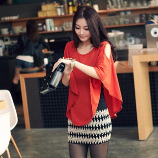 Cut-Away Shoulder Top