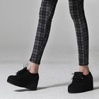 SARAH - Detachable Fringe Trim Lace-Up Wedges