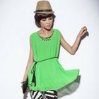 1313 - Inset Necklace Sleeveless Tee
