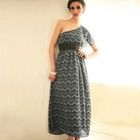 Joanne Kitten - One-Shoulder Printed Long Dress