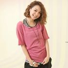 CatWorld - Set: Striped Halter Top + Knit Top