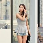 REDOPIN - Sleeveless Peplum Top
