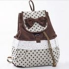 Smoothie - Bow-Accent Dot-Panel Backpack